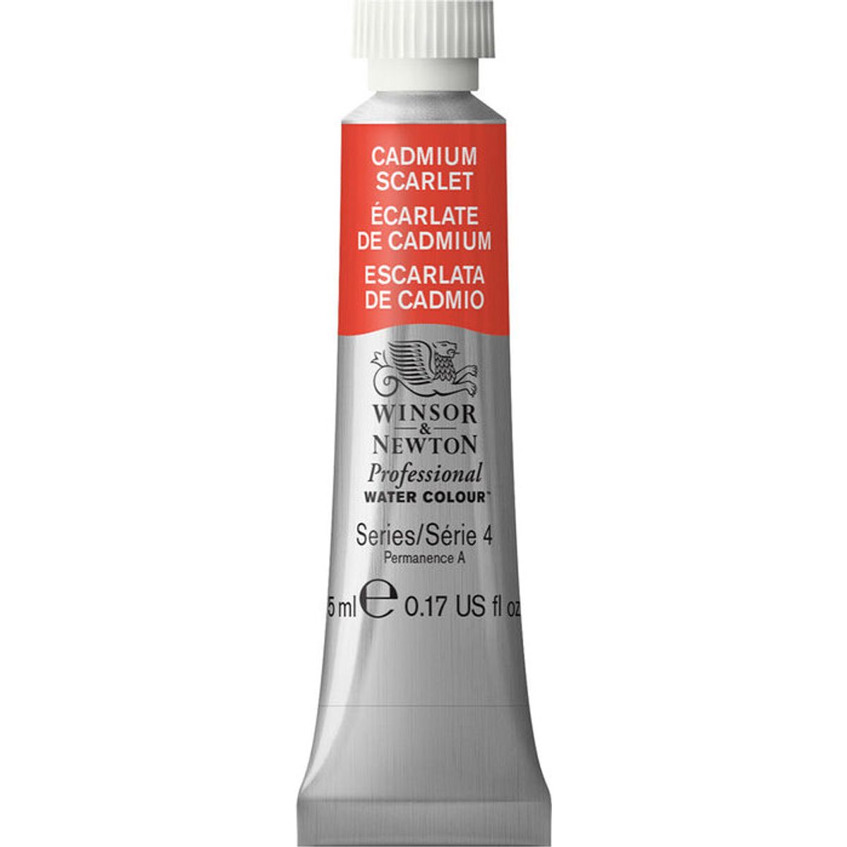 Winsor & Newton - Akvarelfarve - Cadmium Scarlet 5 Ml