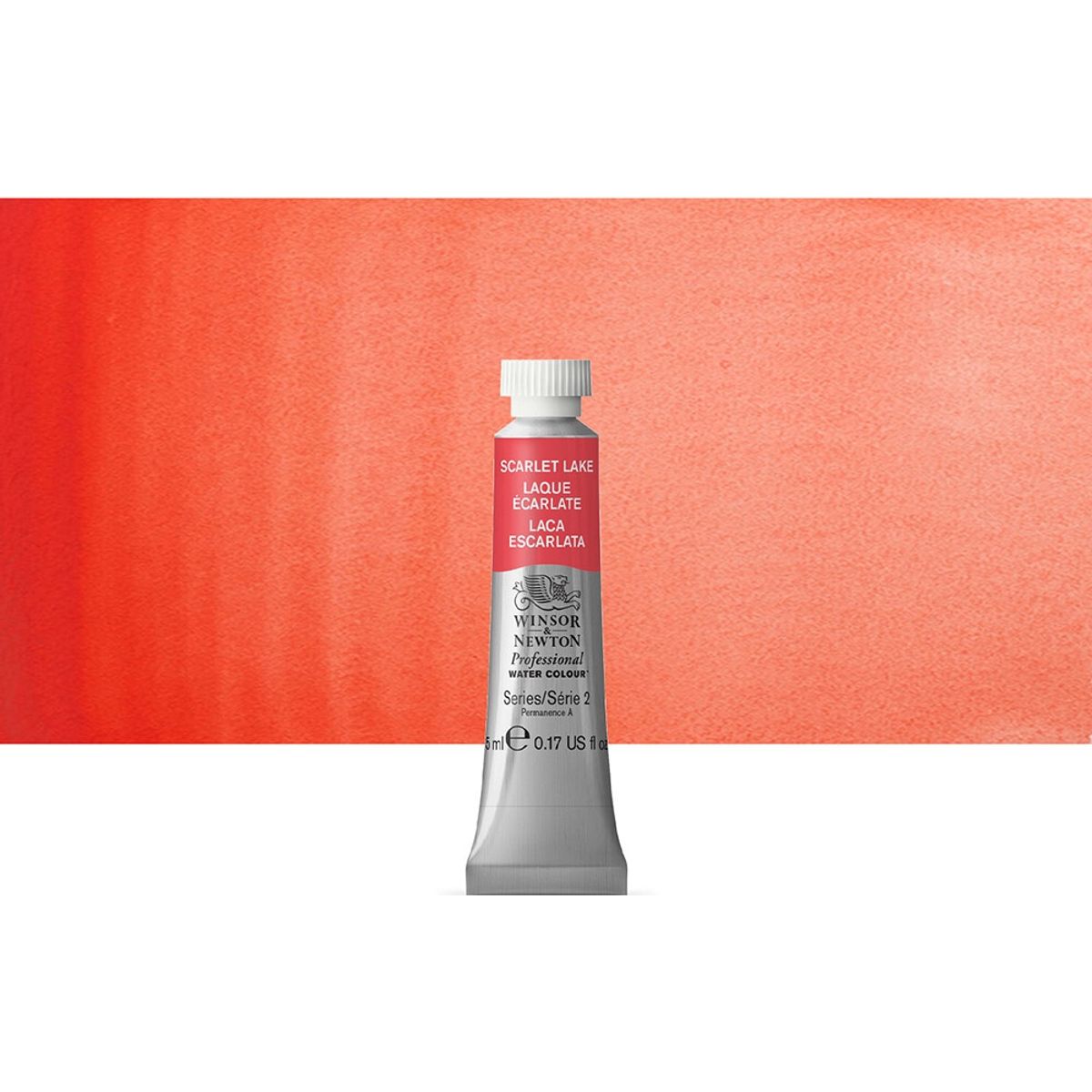 Winsor & Newton - Akvarelfarve - Scarlet Lake 5 Ml