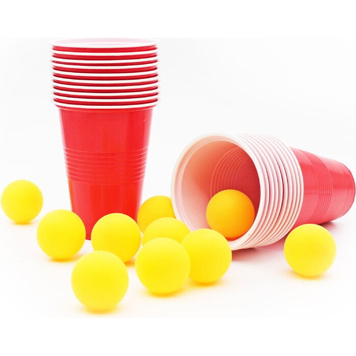 Winkee - Beer Pong Sæt - Classic Beer Pong - 20 Cups And 10 Balls