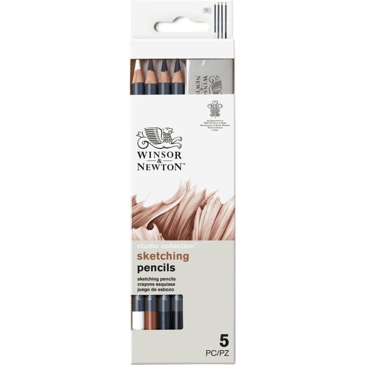 Winsor & Newton - Studio Collection Sketching Pencils Sæt - 5 Dele