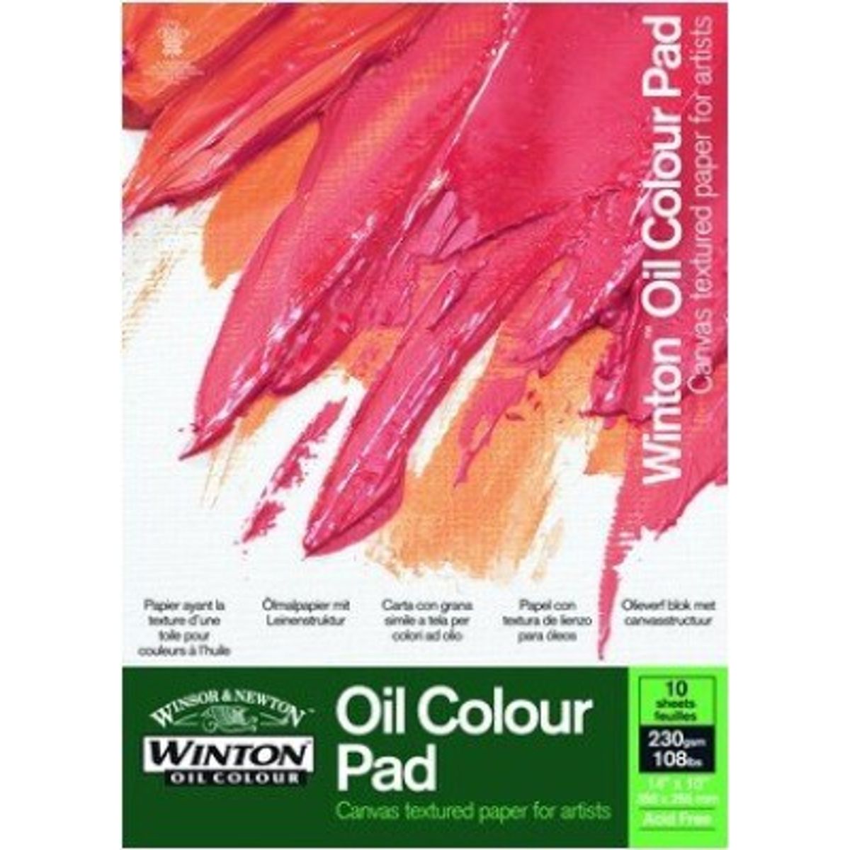 Winsor & Newton - Blok Til Oliemaling - 26x18 Cm - 10 Ark