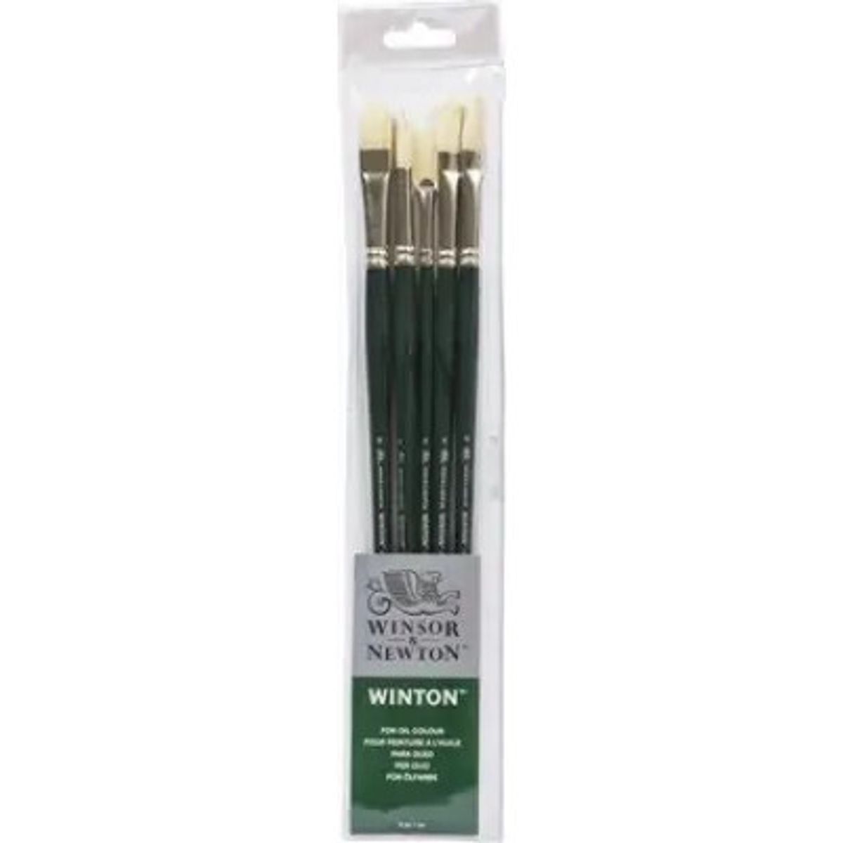 Winsor & Newton - Winton Brush Long Handle 5 Stk - Malerpensler