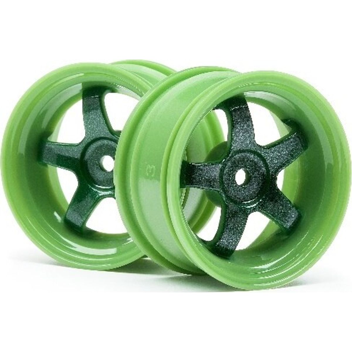 Work Meister S1 Wheel Green (3mm Offset/2pcs) - Hp111090 - Hpi Racing