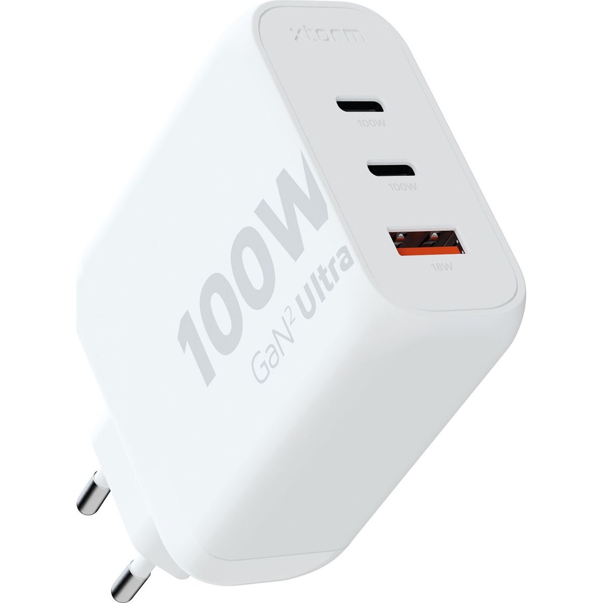 Xtorm - 100w Gan2 Ultra Hjemmeoplader 2xusb-c/usb-a Hvid