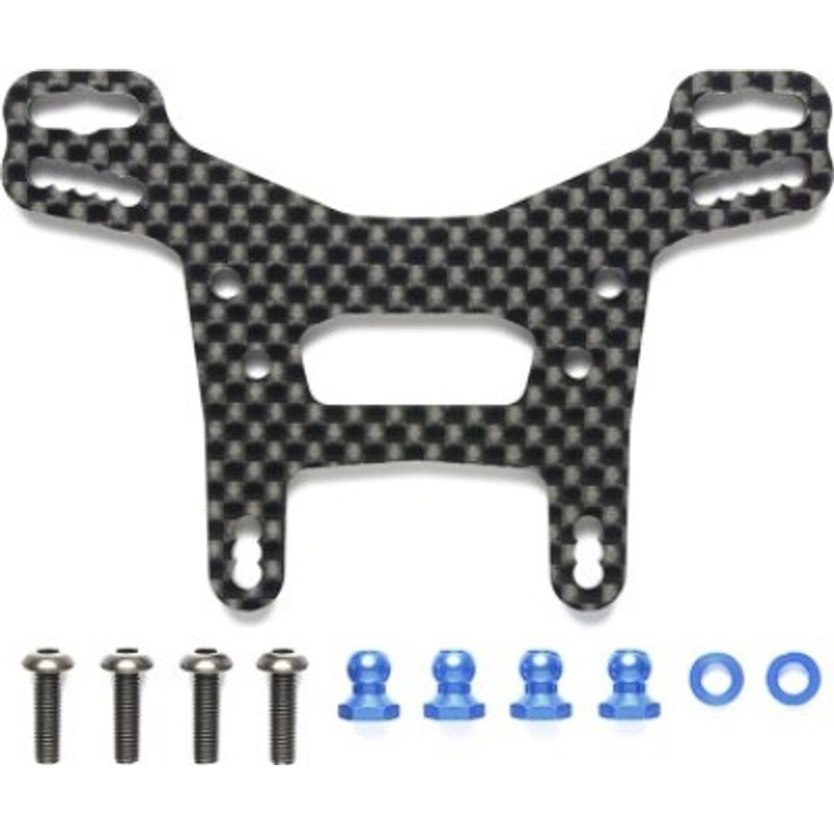 Xv-02 Carbon Damper Stay (rear) - 22058 - Tamiya