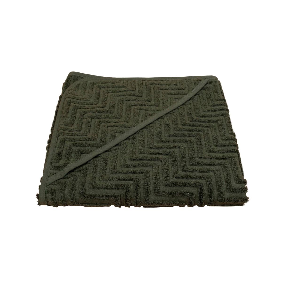 Badeslag GOTS - Zigzag Dark green