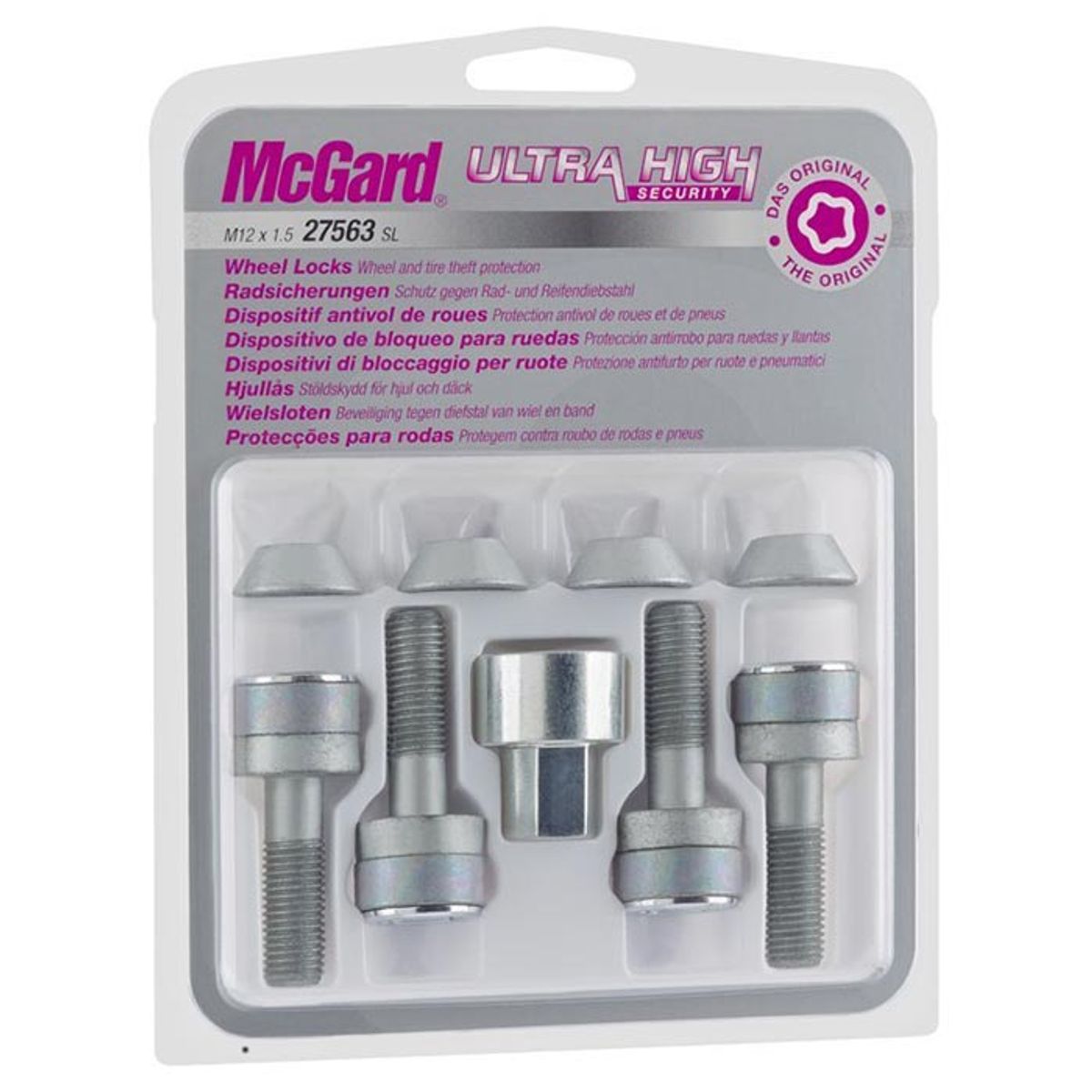 MCGARD 26000SU LÅSEBOLT M12x1.25 FLAD