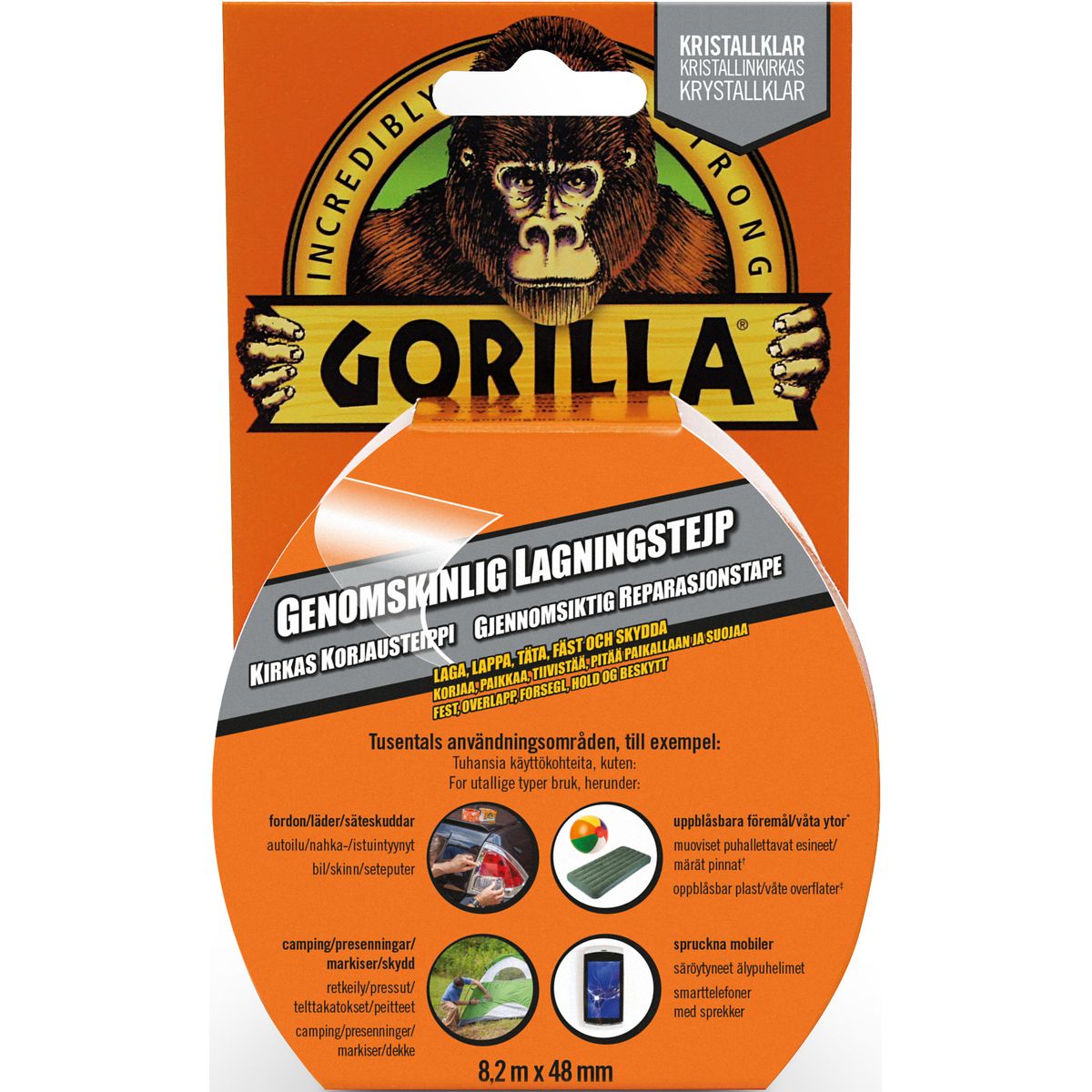 Gorilla Glue Gennemsigtig Tape