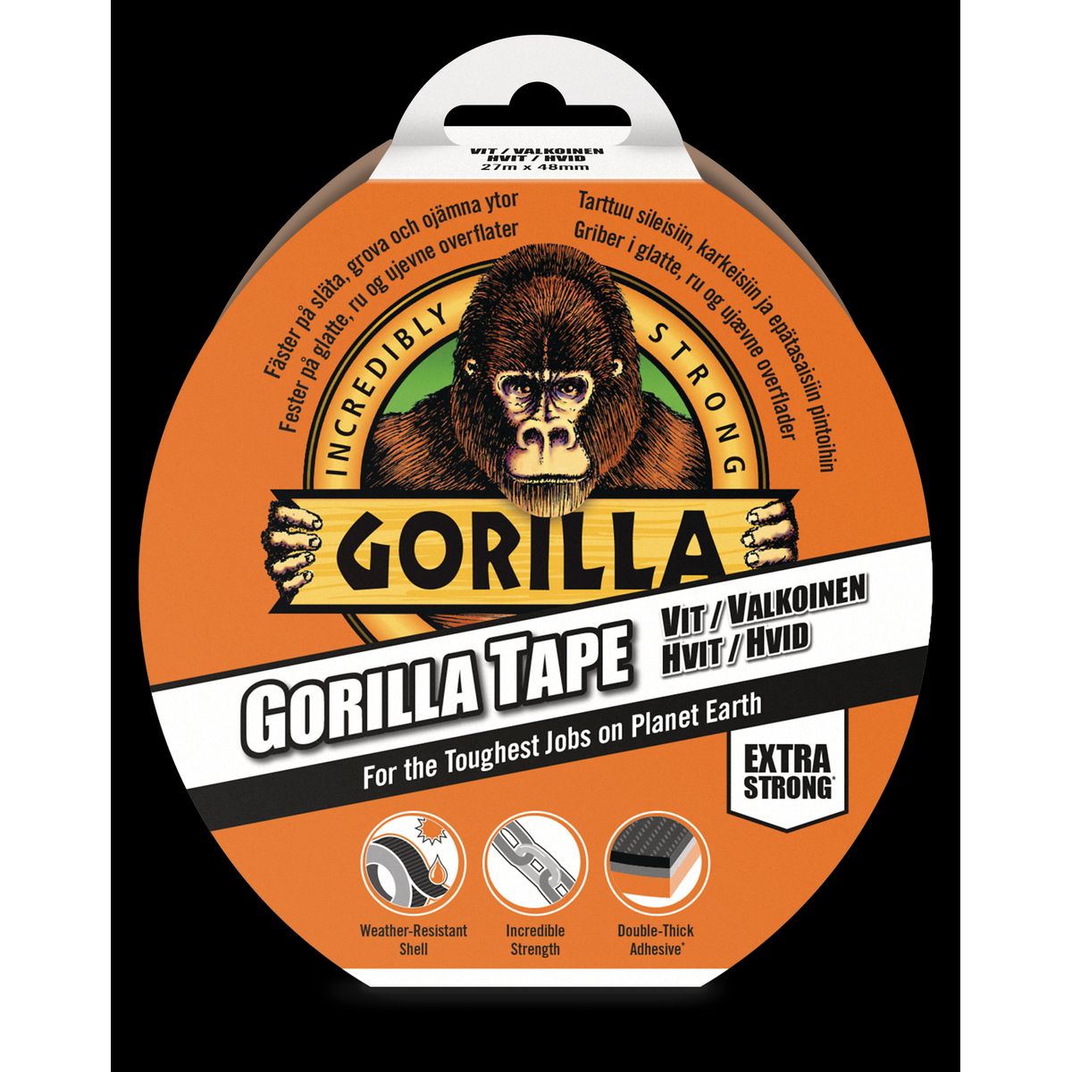 Gorilla Tape Vit 27mx48mm