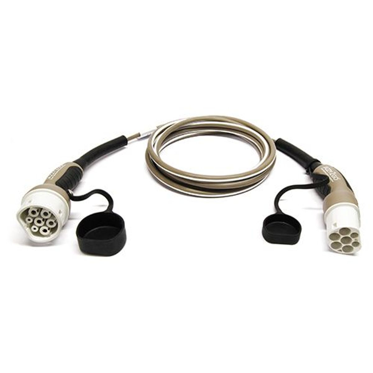 Jazzy2go Ladekabel Type 2, Mode 3, 16A, 1 fase, 8m