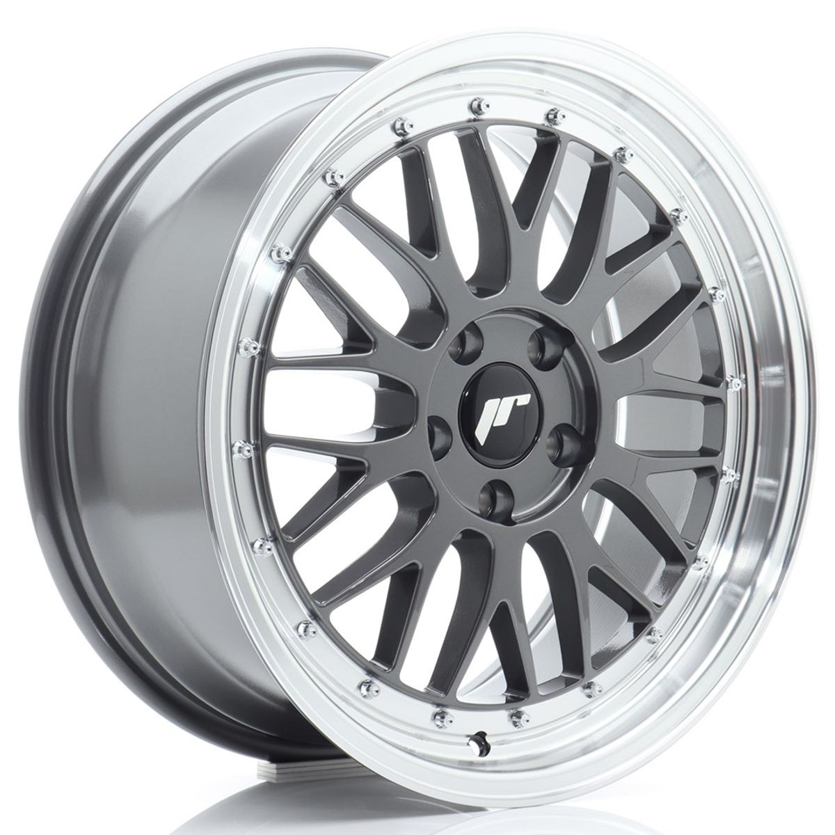 JR WHEELS JR23 Hyper Gray w-Machined Lip Hyper Gray w/Machined Lip