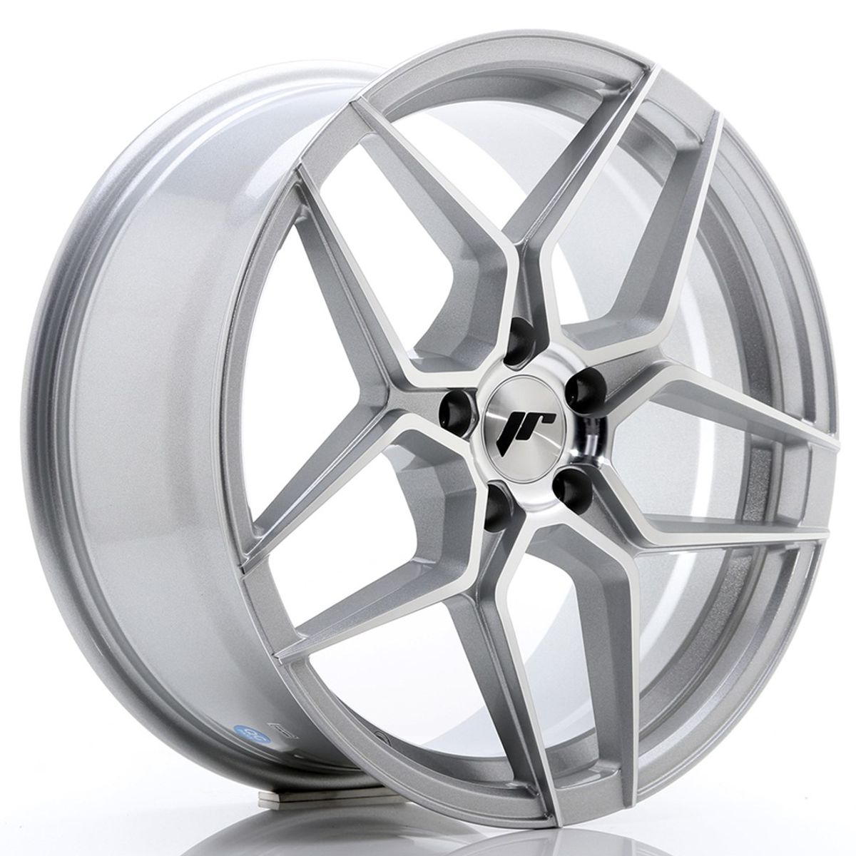 JR WHEELS JR34 Silver Machined Face Silver Machined Face