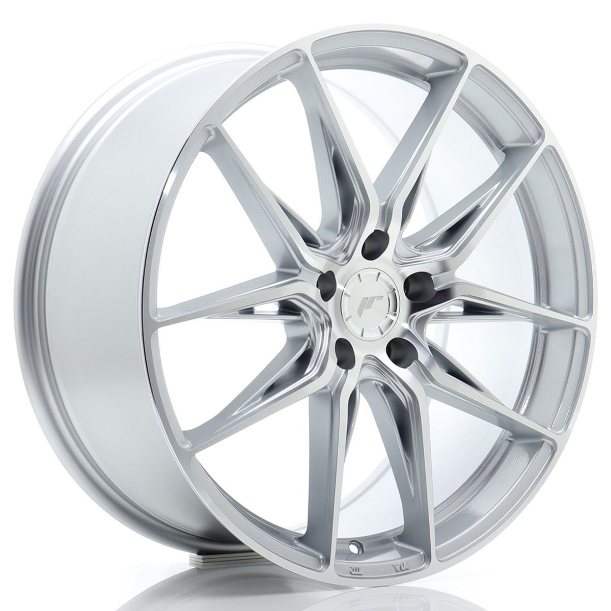 JR WHEELS JR44 Silver w- Machined Face Silver w/ Machined Face