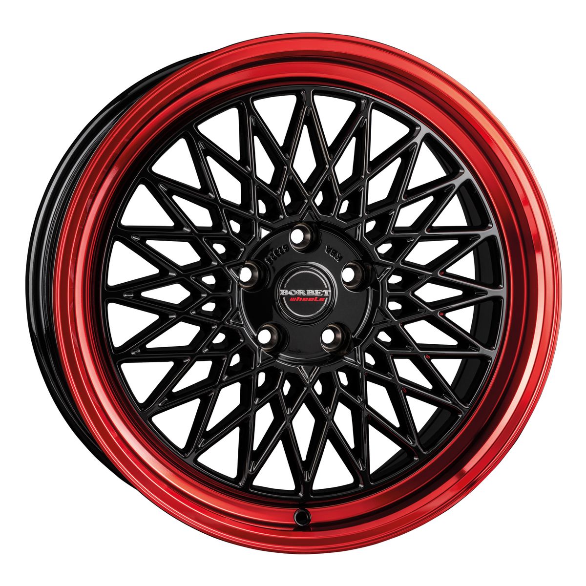 Borbet b black rim red black rim red