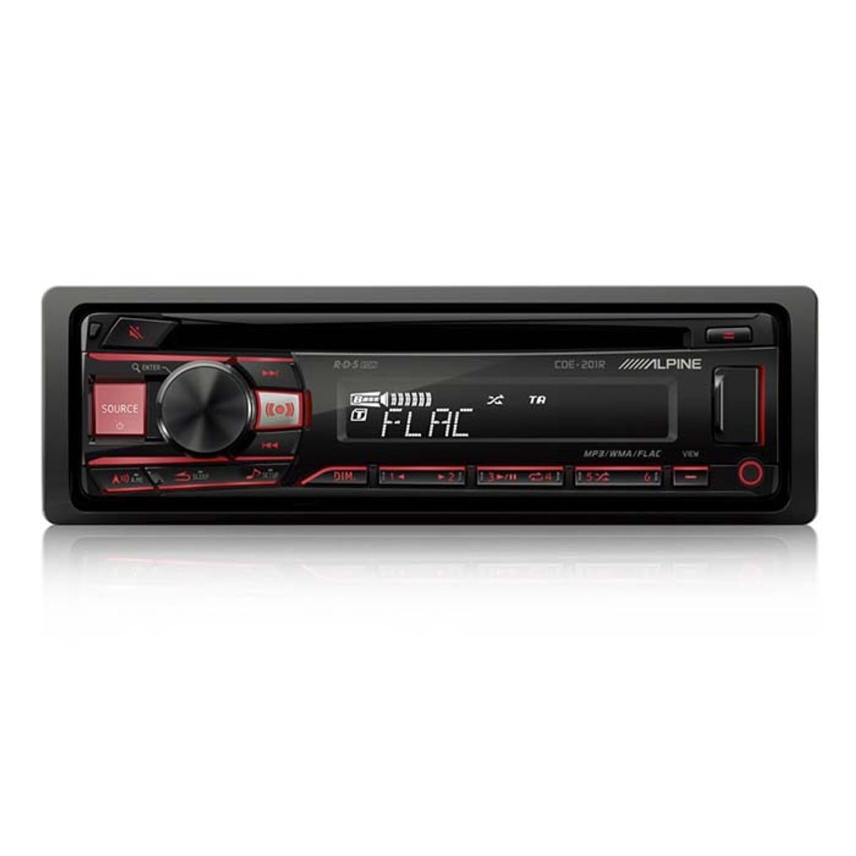 Alpine CDE-201R cd/tuner med 2 line out