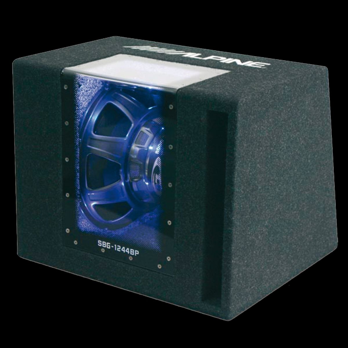 Alpine 12" subwoofer i Kabinet