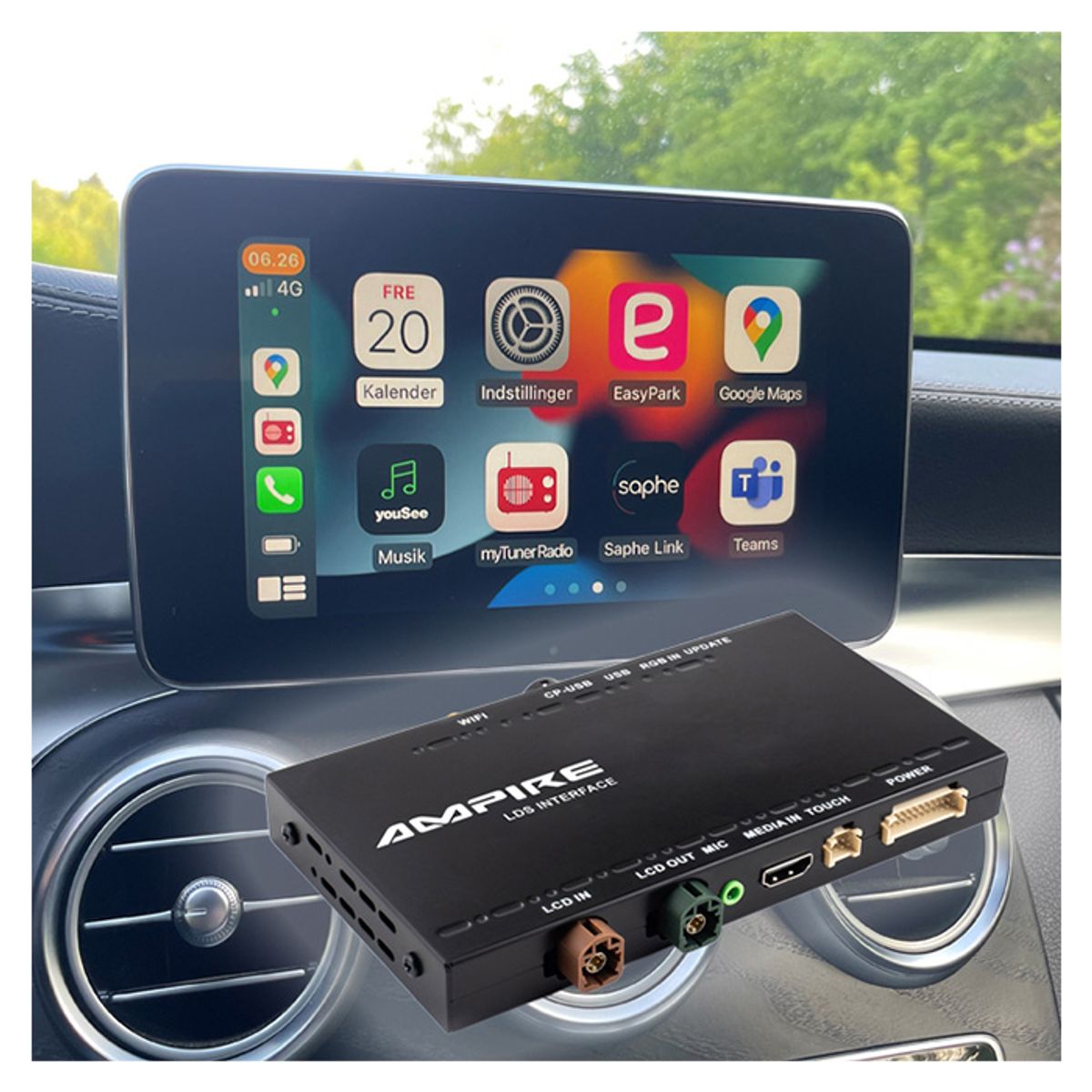 CarPlay Adapter Lexus V2 ES, LC, LS, NX, RX RC UX m.fl