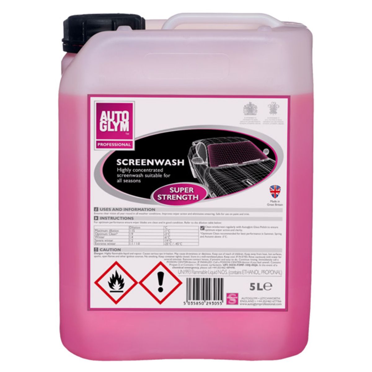 Autoglym Screenwash Super Strength 5L Sprinklerkoncen