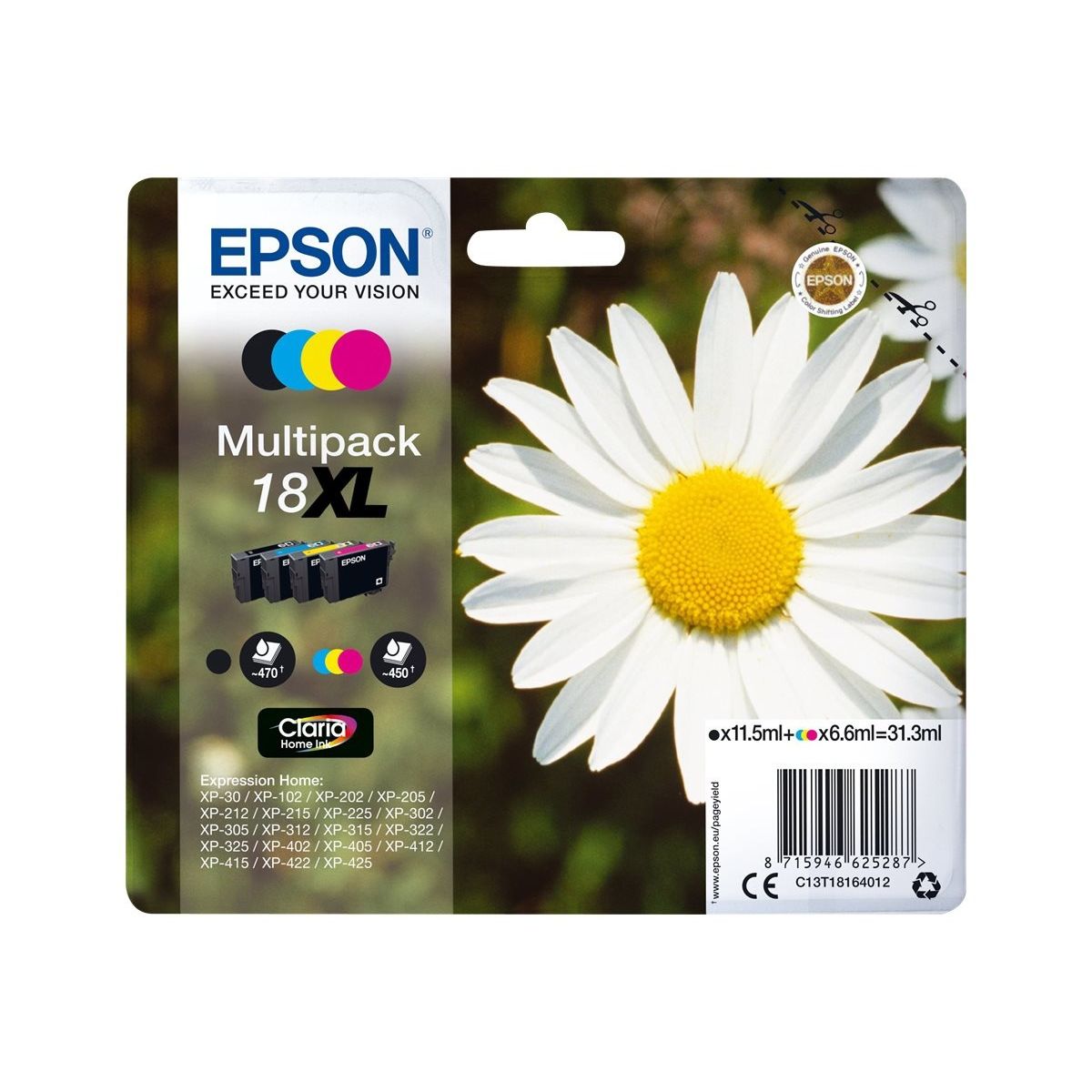 Epson blæk 18XL multipack C13T18164012