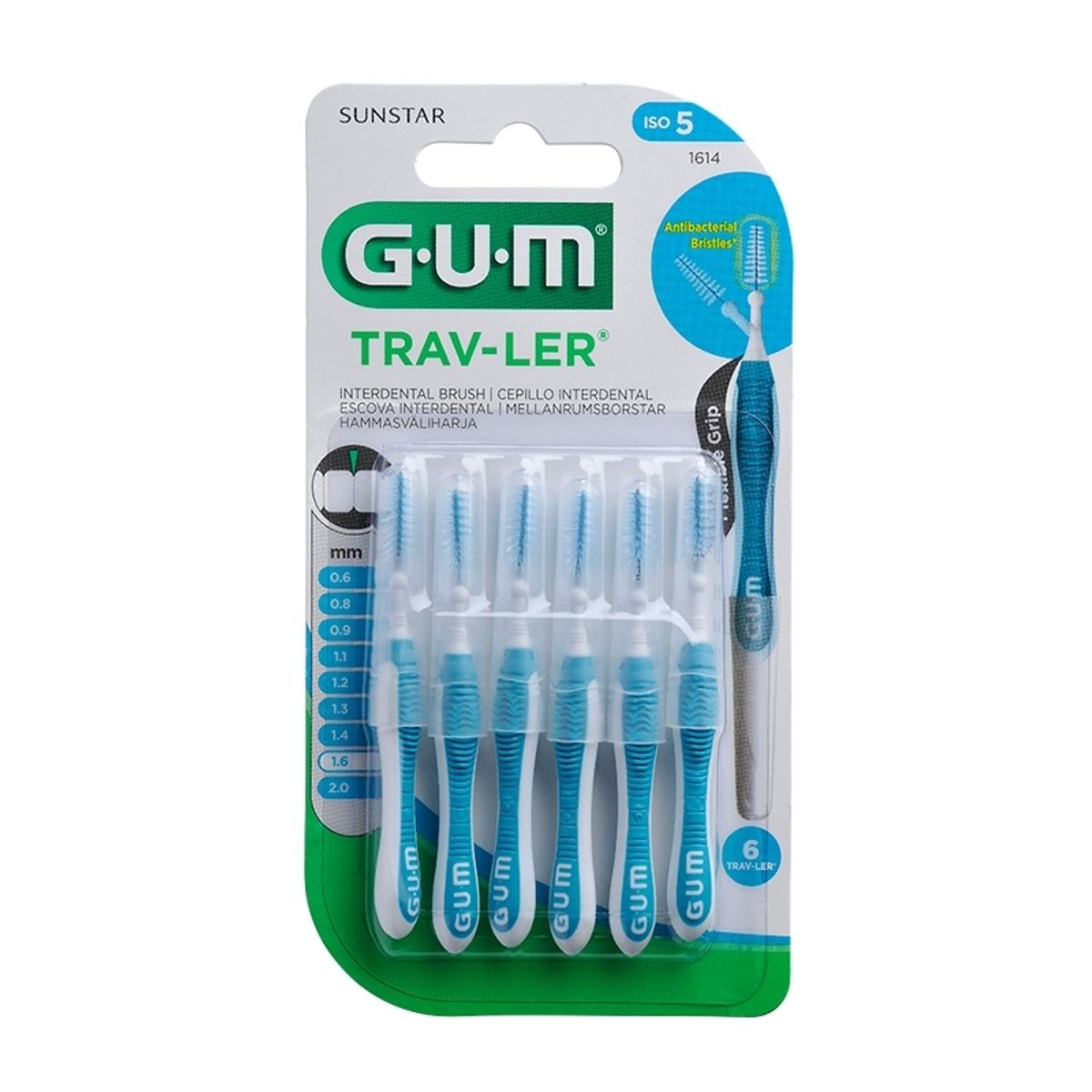 GUM Trav-ler mellemrumsbørster 1,6 mm