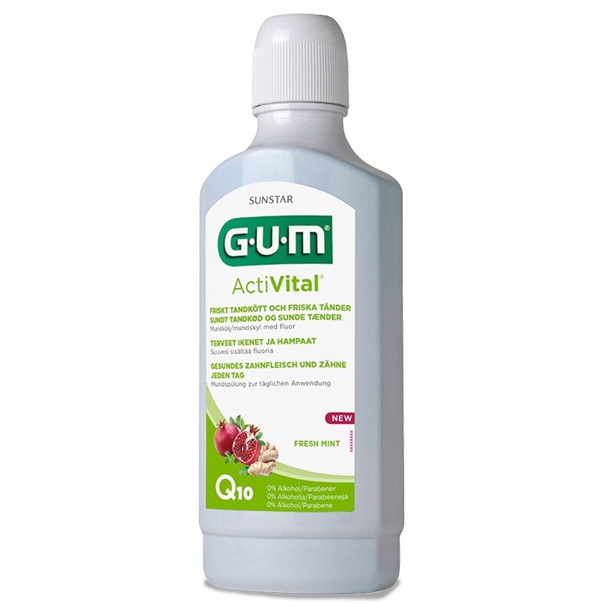 GUM - mundskyl Activital fluor - Q10