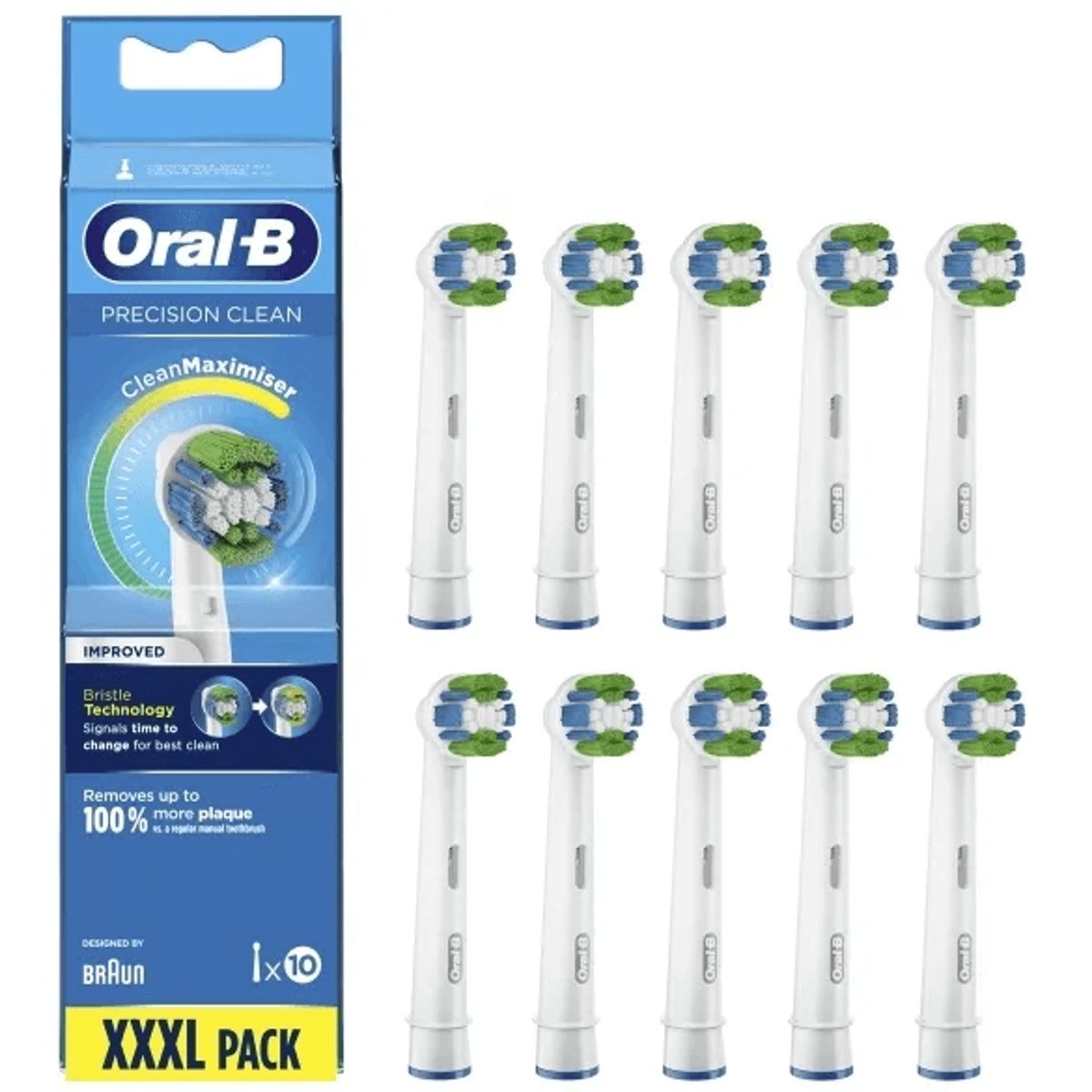 Oral-B Precision Clean CleanMaximiser - Hvid - 10stk.