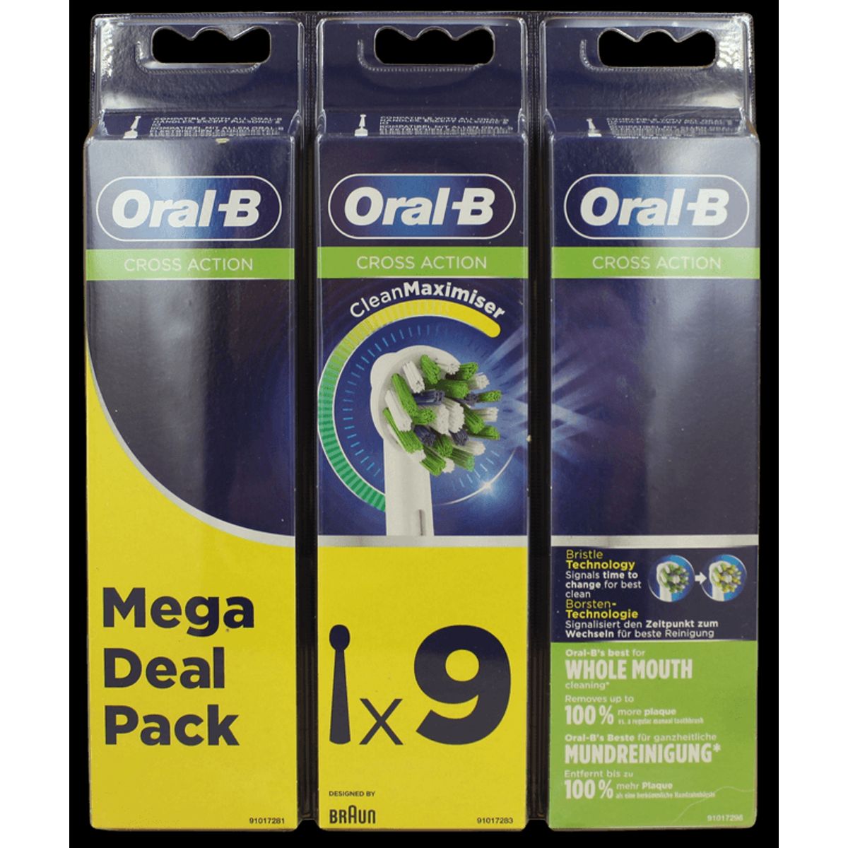 Oral-B CrossAction 9-pack - Hvid