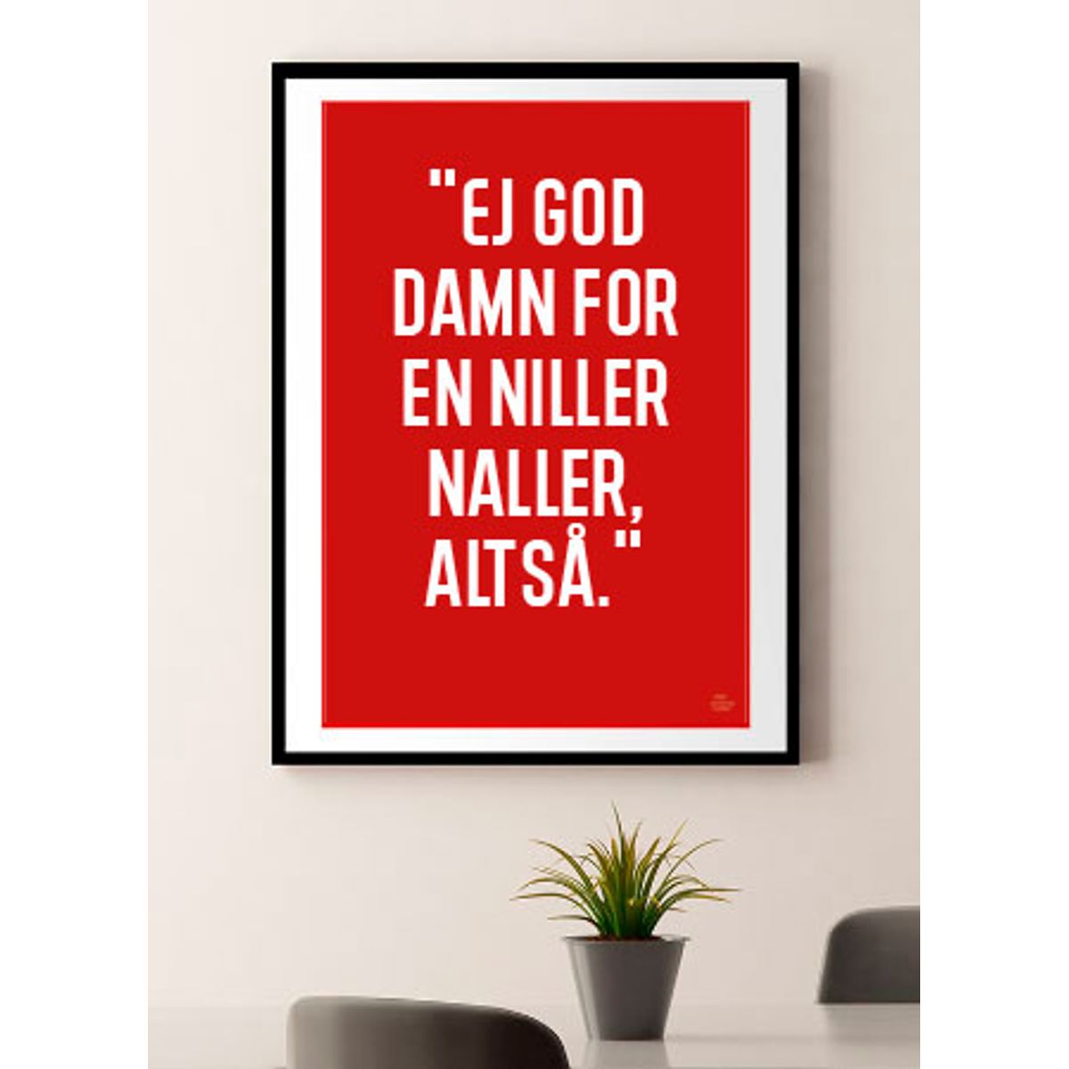 Niller naller-plakat - Download PDF og print selv i mange formater - kr. 299