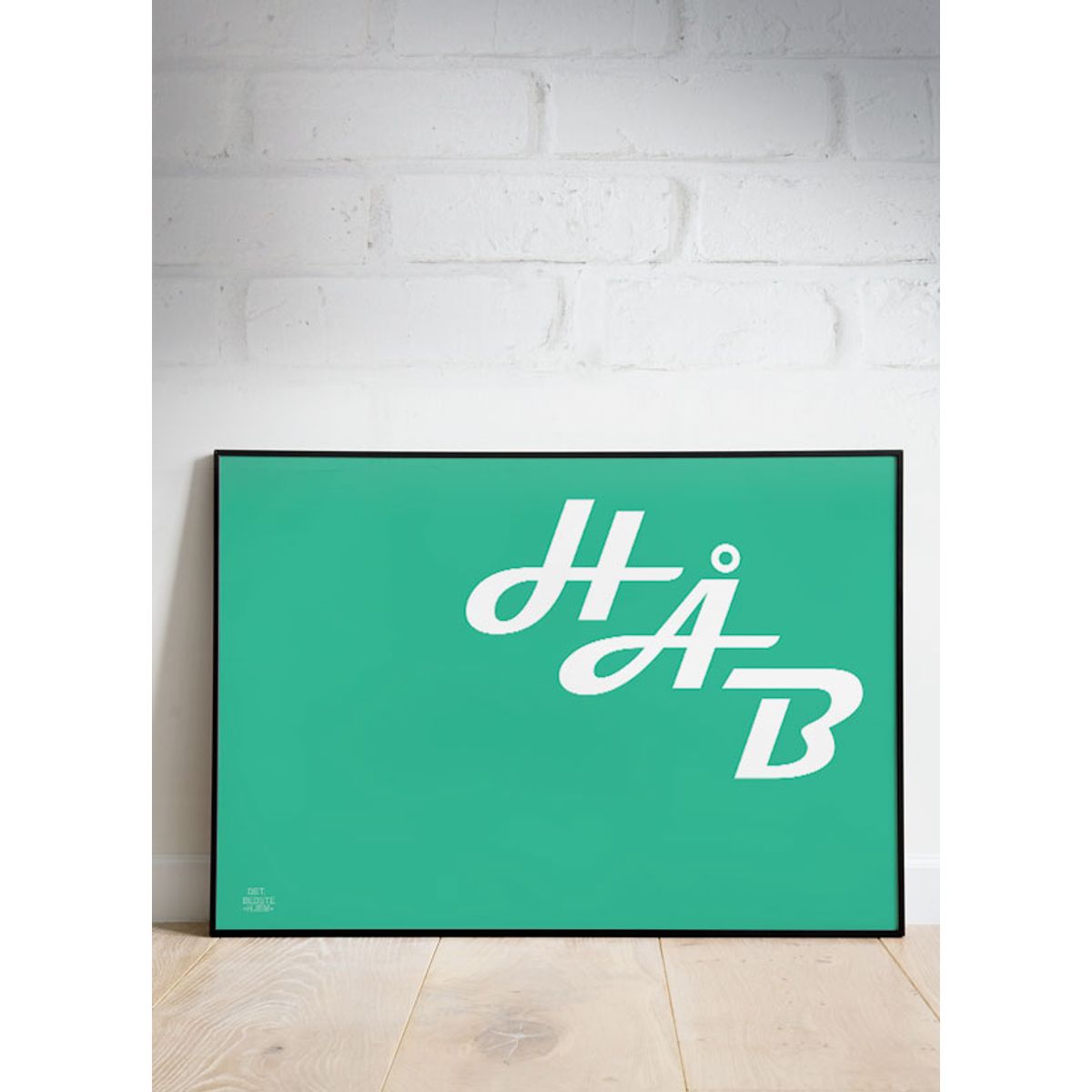 Håb-plakat - grøn (vandret) - 100 x 70 cm - Kr. 349,-