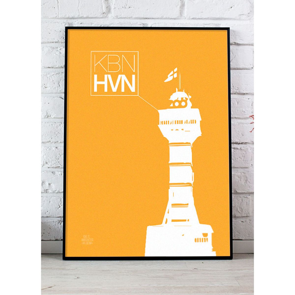 København-plakat med zoo-tårnet - 50 x 70 cm - Kr. 279,-