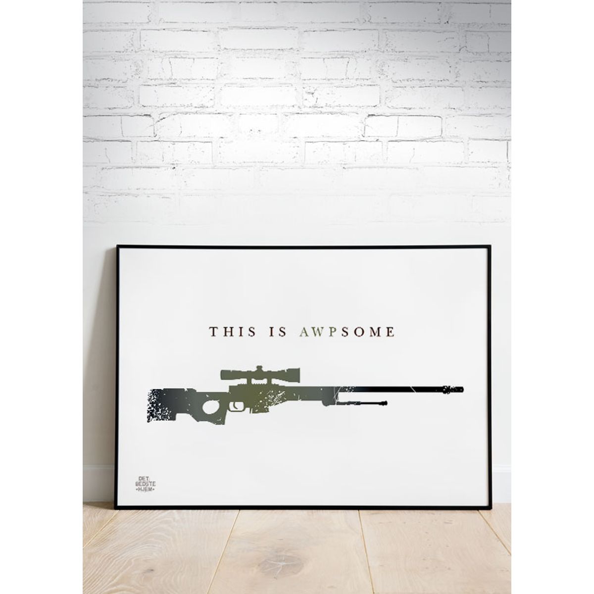 CSGO - This is AWPsome (vandret) - 70 x 50 cm - Kr. 279,-