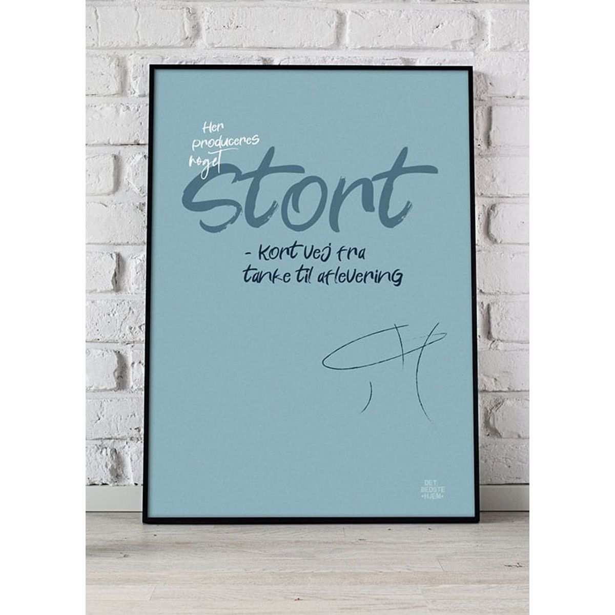 Her produceres noget stort-toiletplakat - 21 x 29,7 (A4) Kr. 199,-