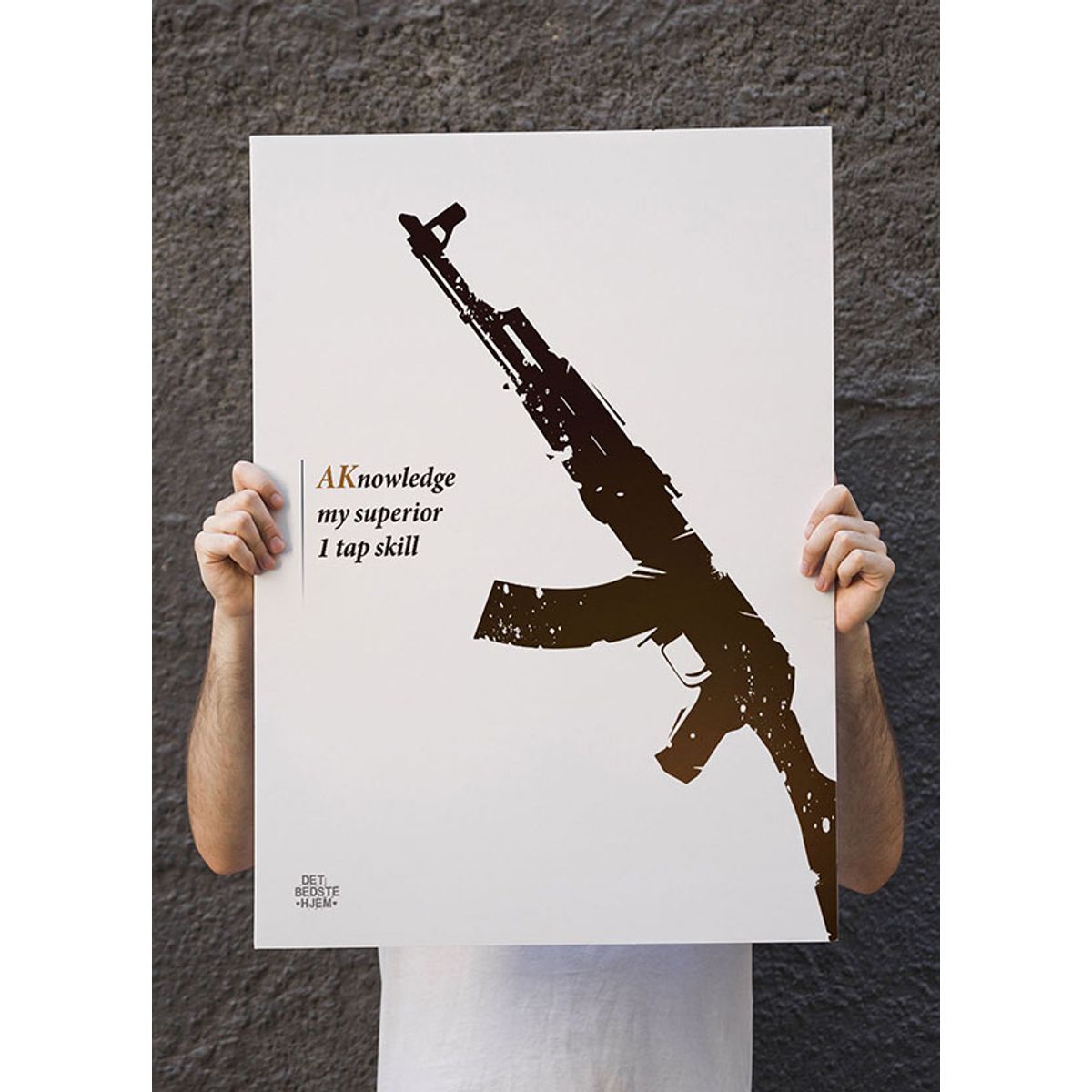 CSGO plakat - AK nowledge - 21 x 29,7 (A4) Kr. 199,-