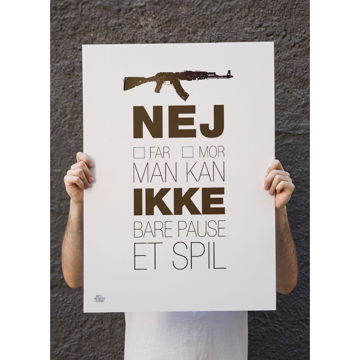 CSGO plakat - Nej til pause - 30 x 40 cm - Kr. 219,-