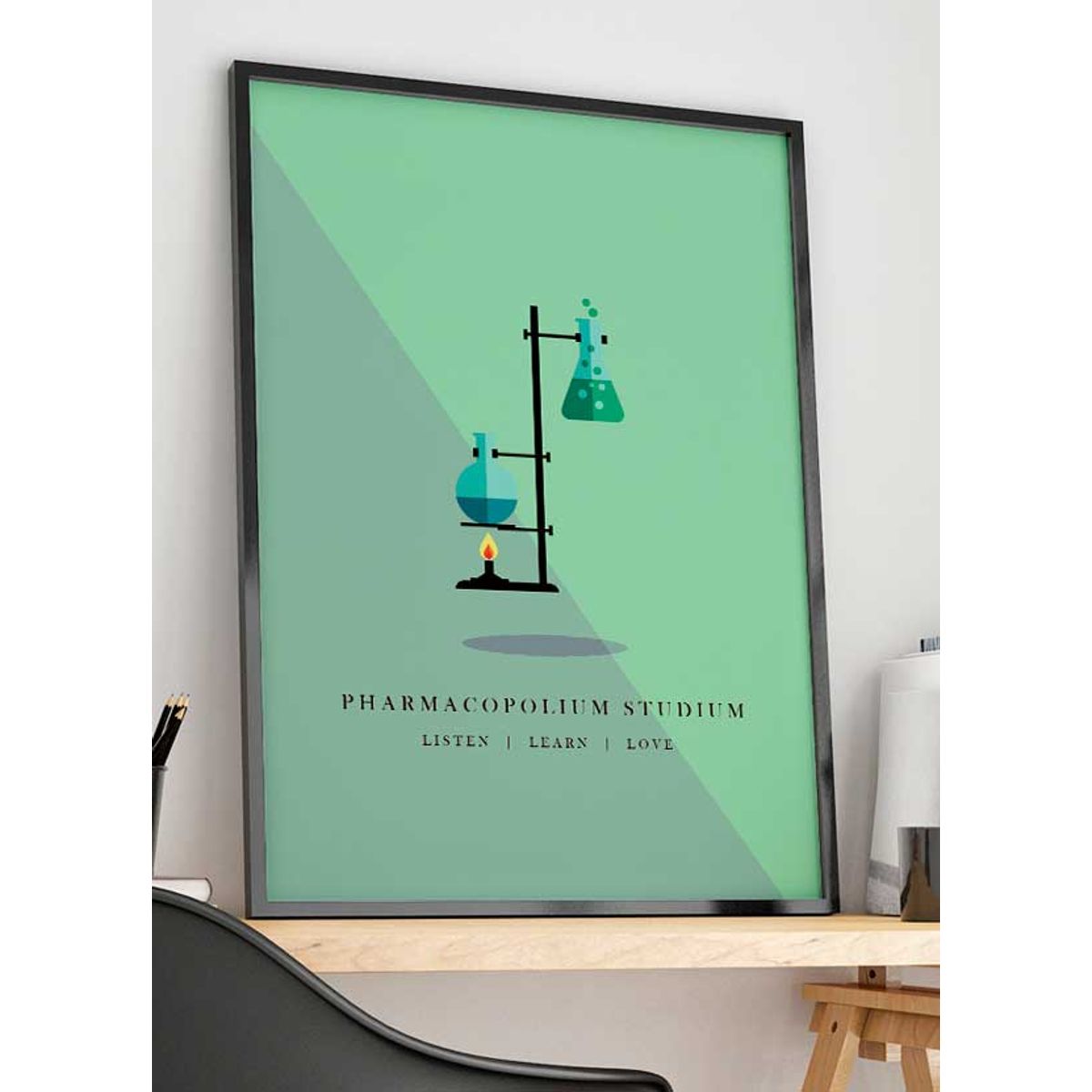 Kemistuderende-plakat - 70 x 100 cm - Kr. 349,-