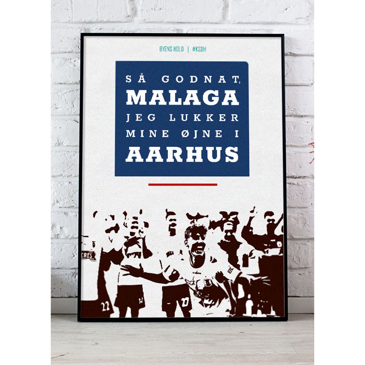 AGF-plakat - Malaga - 30 x 40 cm - Kr. 219,-