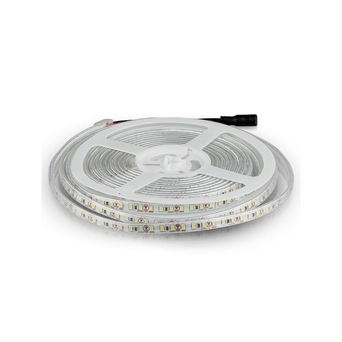 V-Tac 7,2W/m stænktæt LED strip - 5m, 120 LED pr. meter - Kulør : Kold