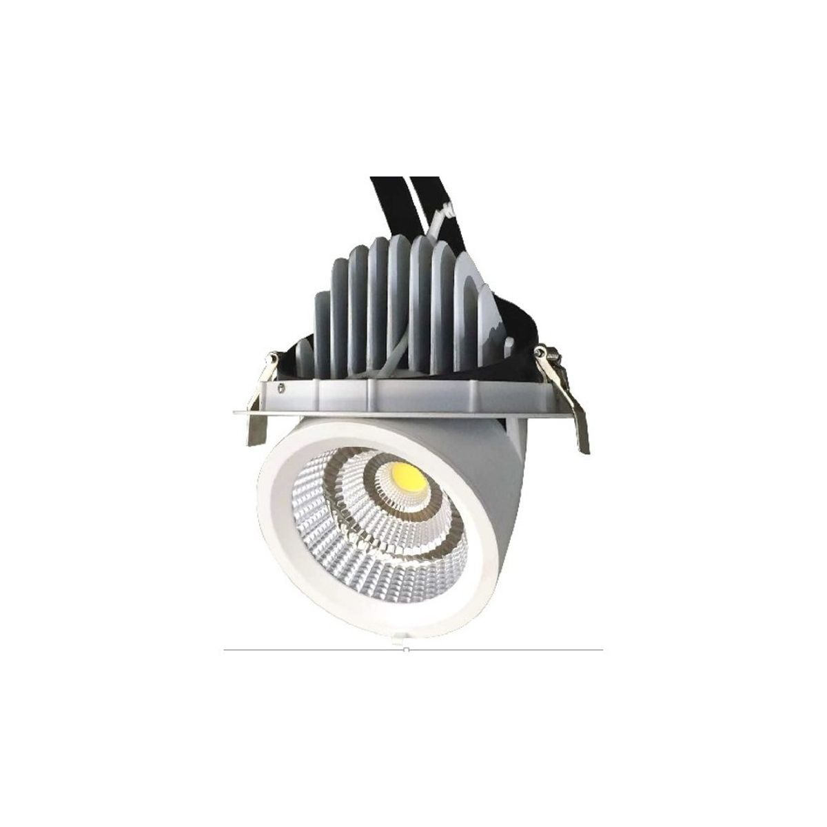 LEDlife 30W Downlight - Justerbar vinkel, 3100lm, Hul: Ø15,5 cm, Mål: Ø16,5 cm, 230V - Dæmpbar : Dæmpbar, Kulør : Varm, Spredning : 60°