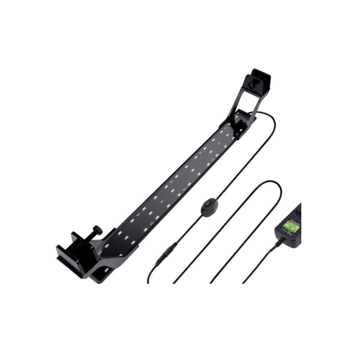 93-113cm akvarie armatur - 26W LED, hvid/blå, justerbar