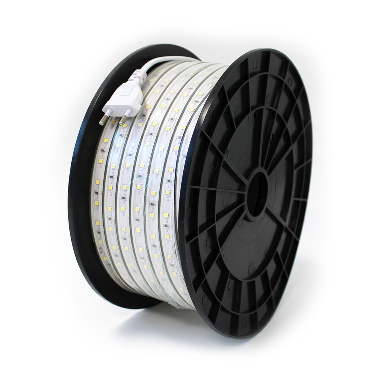 50m Arbejdslys 230V LED strip - IP67, 60 LED/m, 5W/m, 500 lm/m - Kulør : Neutral