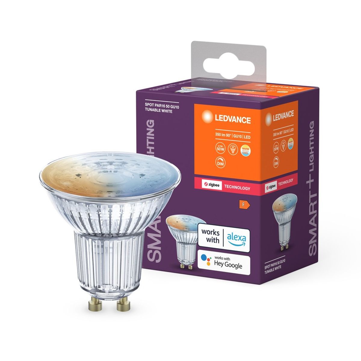 LEDVANCE SMART Zigbee GU10 LED Pære 4,7W i Tunable White