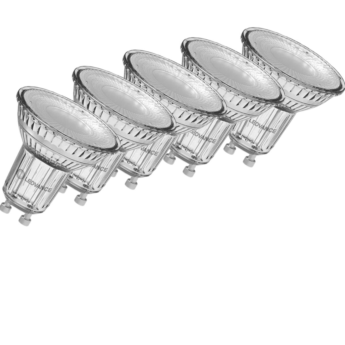 LEDVANCE GU10 LED Pære 4,3W i 2700K, 350Lm - 5-PAK