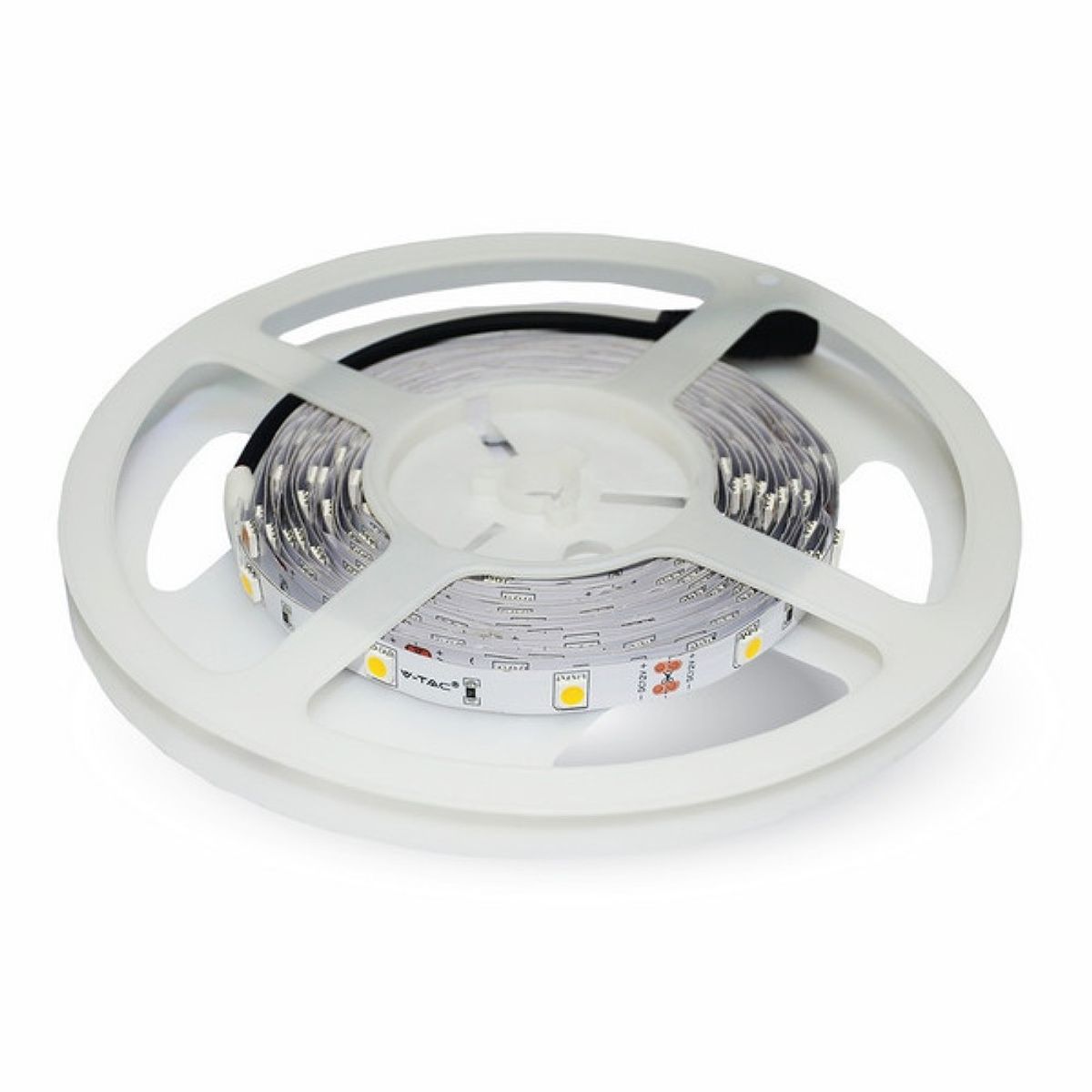 V-Tac 10,8W/m LED strip - 5m, IP20, 60 LED pr. meter - Kulør : Kold