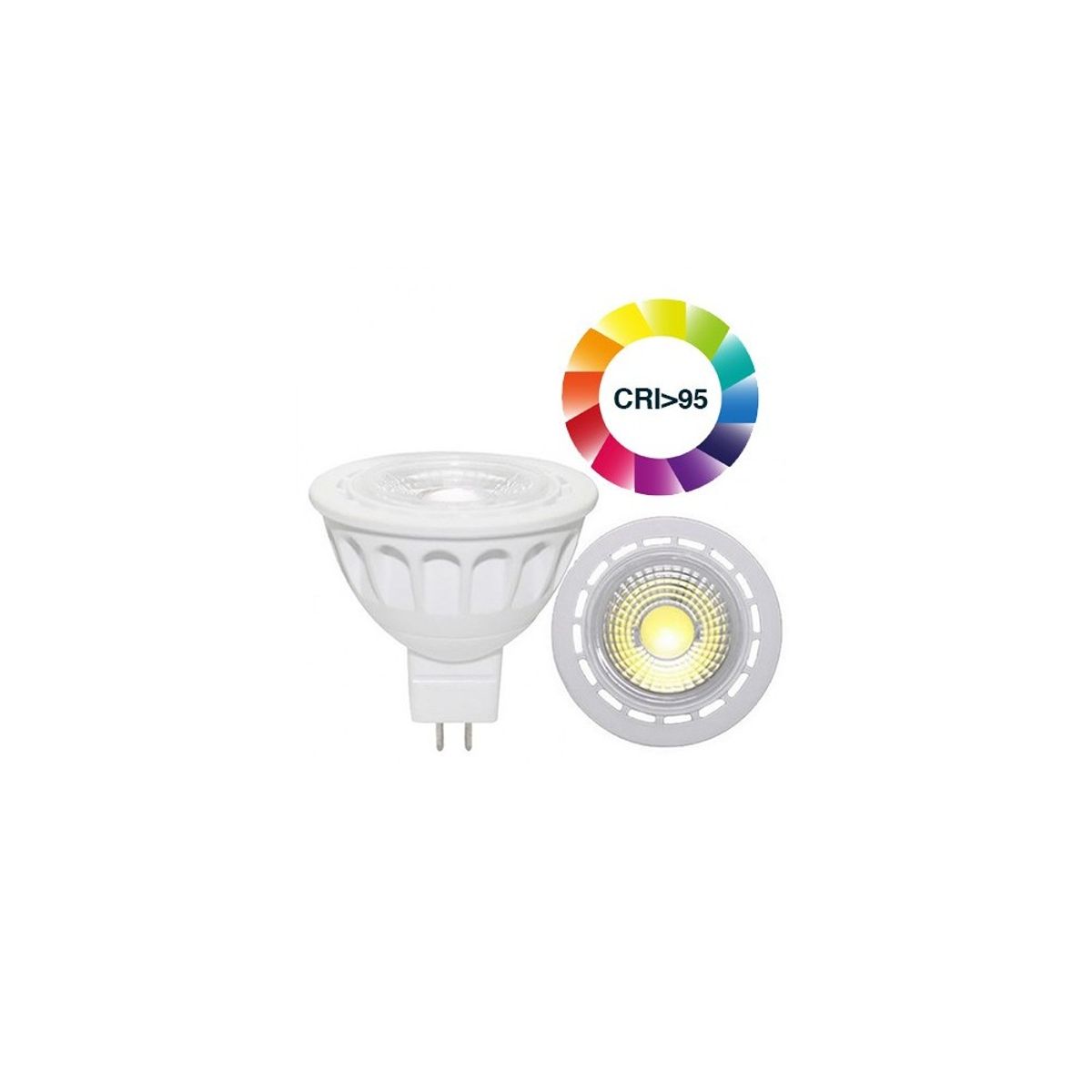 LEDlife LUX3 LED spotpære - 3W, dæmpbar, RA 97, 12V, MR16 / GU5.3 - Dæmpbar : Dæmpbar, Kulør : Varm