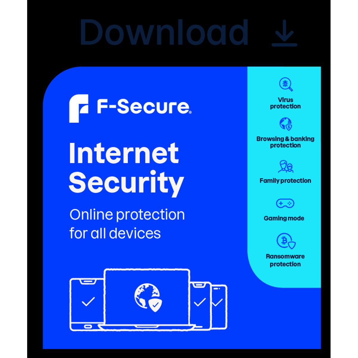 F-Secure Internet Security - 20 enheder / 1 år