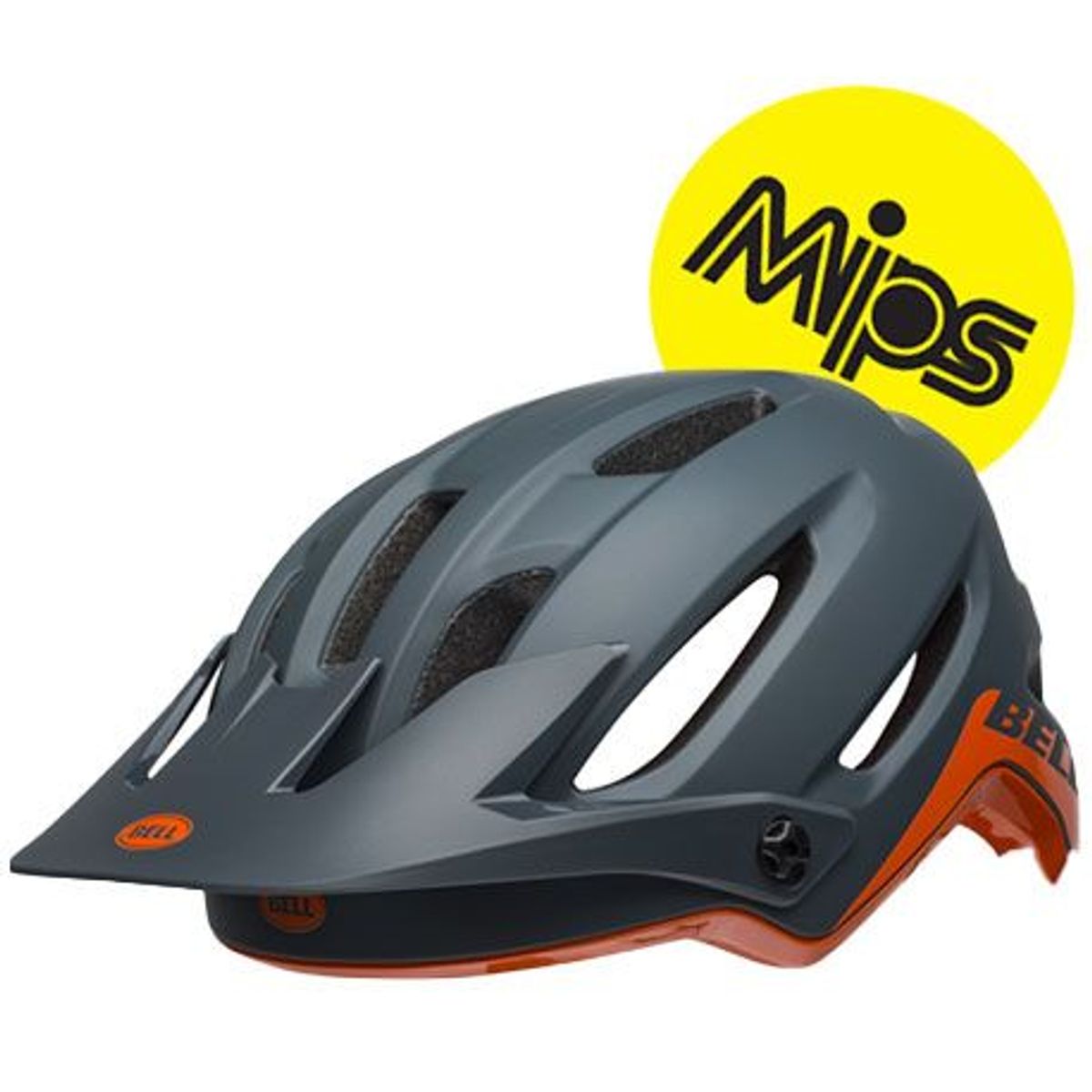 Bell 4Forty MIPS cykelhjelm fra Bell, Slate/Orange