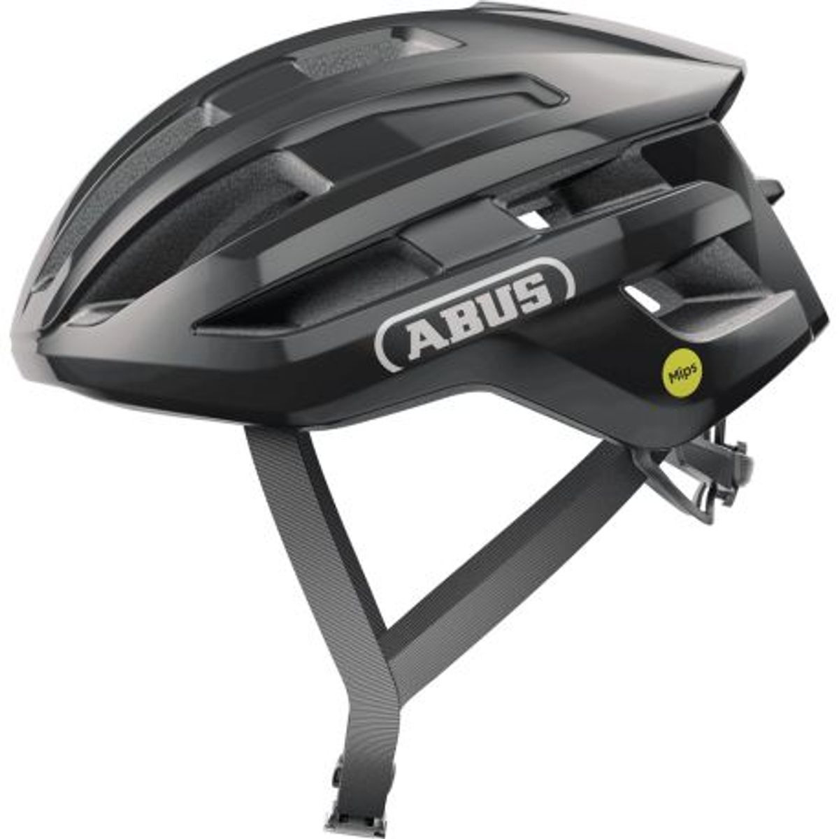 Abus PowerDome MIPS shiny black cykelhjelm