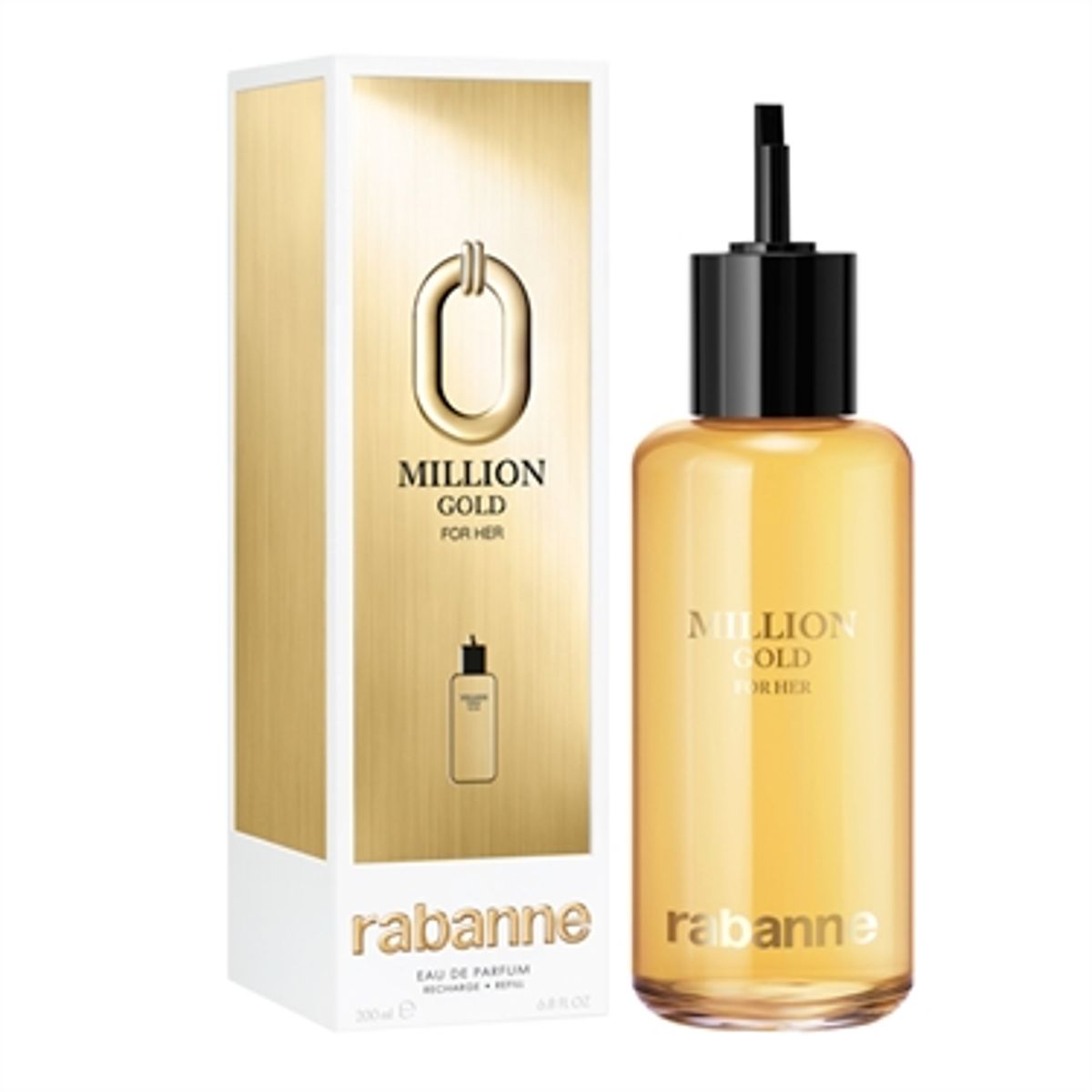 Rabanne Million Gold For Her Eau De Parfum 200 ml Refilable