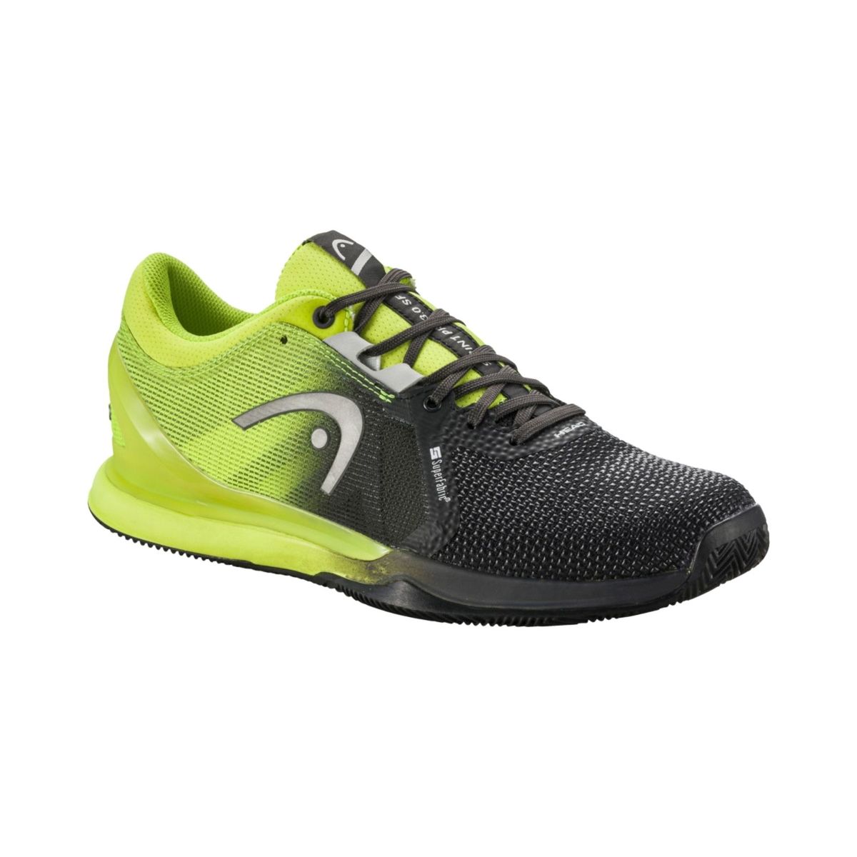 Head Sprint Pro 3.0 SF Clay Black/Lime