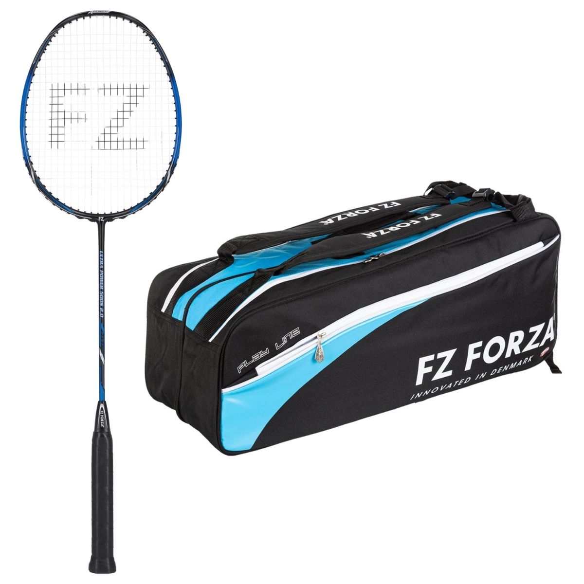 Forza Pakketilbud (Forza Ultra Power 500 S 2.0 + Forza Racket Bag Play Line X6)